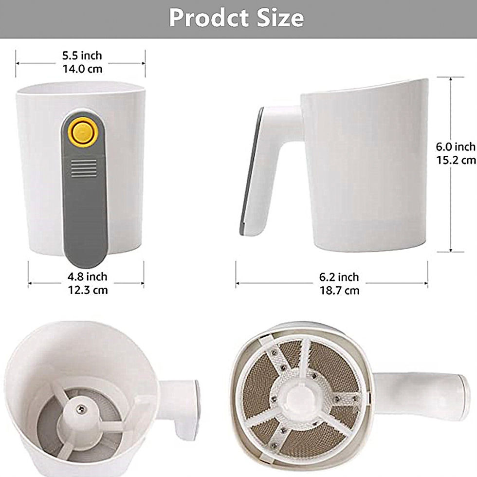 Handheld Electric Flour Strainer for Baking