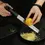 Thumbnail: Zesting lemon with sharp stainless steel grater – fine citrus zest tool