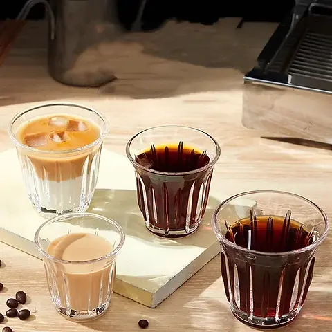 Clear Glass Coffee Cups 90200ml  Best Espresso & Latte Mugs | BakeCraft  Tools