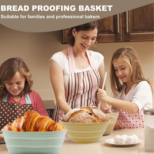Decunir Sourdough Bread Proofing Basket With Heater - Foldable Silicone Dough Proofer Kit For Bakers - View #5