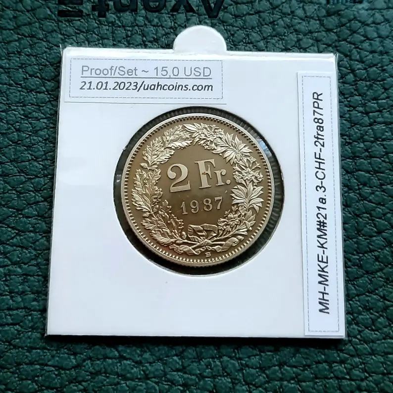 Thumbnail: Switzerland 2 francs 1987