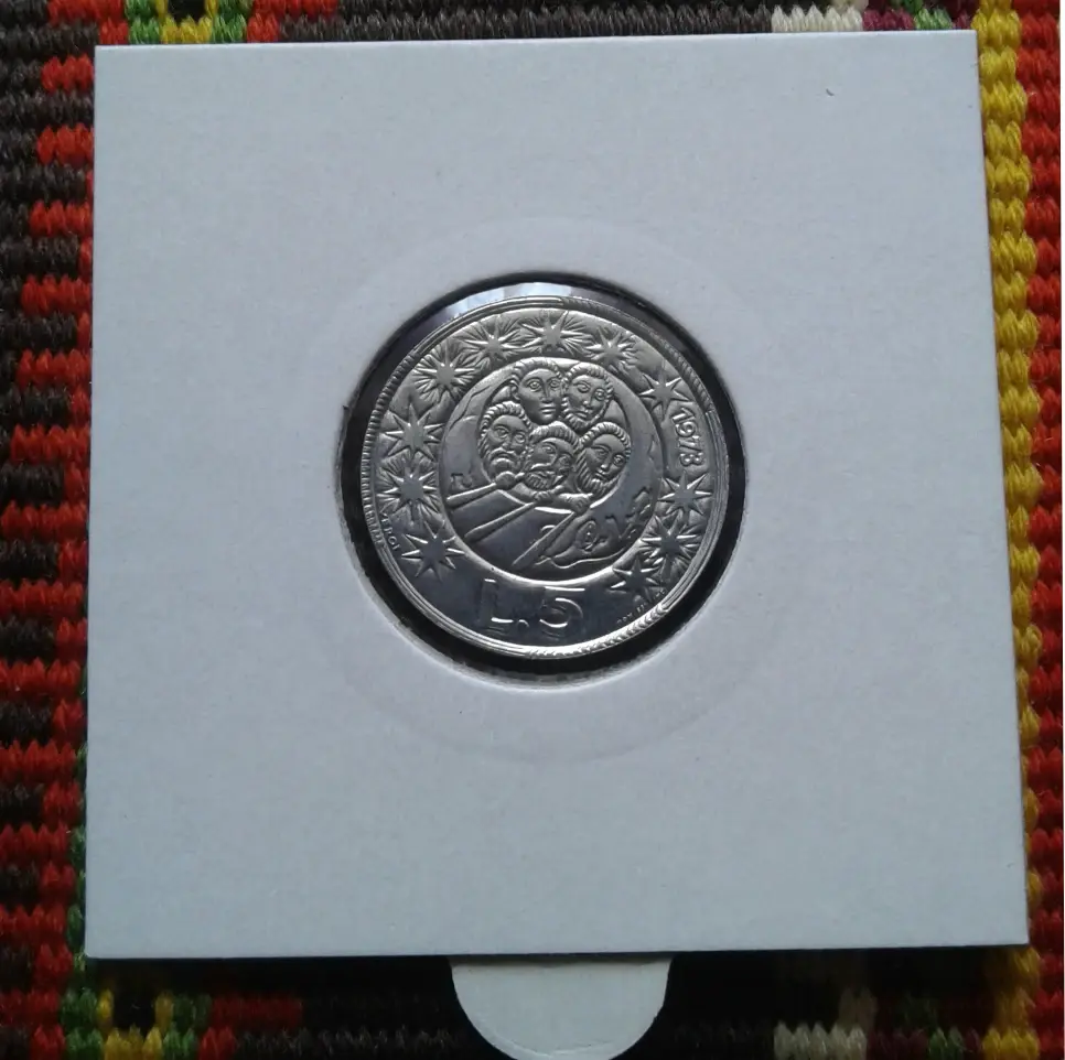 Прев'ю: Сан-Марино 5 лір 1973 року