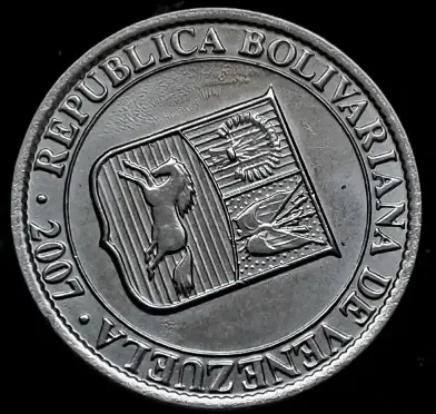 Прев'ю: Венесуела 25 сентимів 2007 року