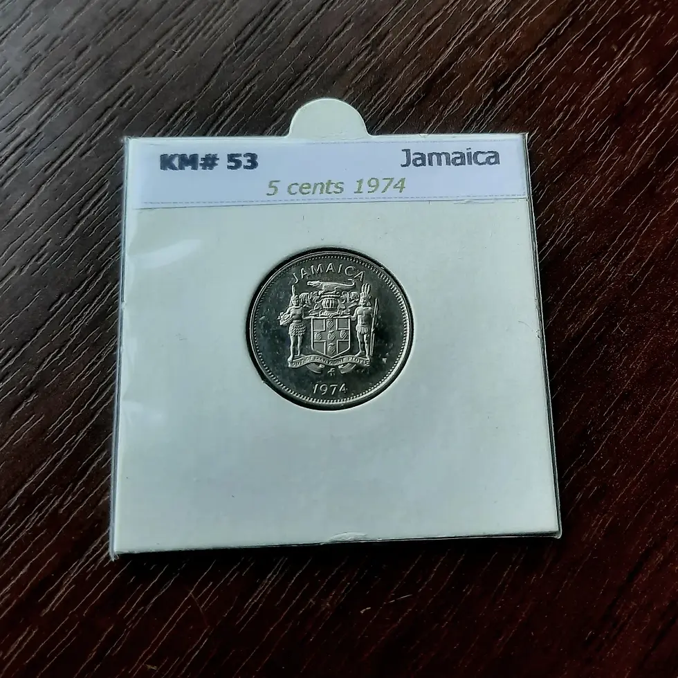 Thumbnail: Jamaica 5 cents 1974 PF