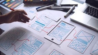 website design wireframe