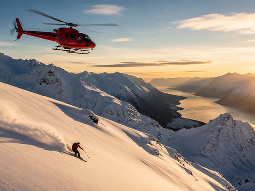 heli skiing