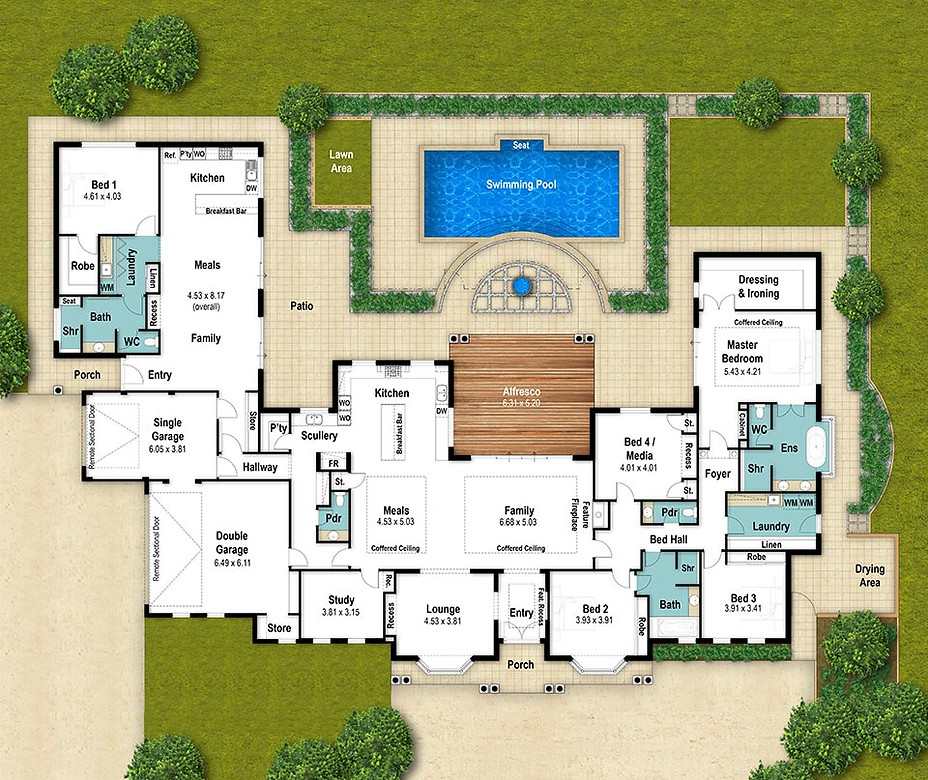 Country House Floor Plan - The Fairbridge by Boyd Design Perth