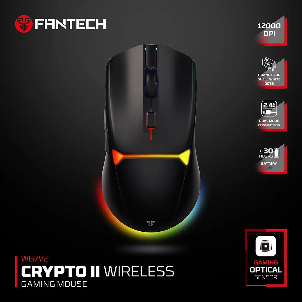 תמונה ממוזערת: FANTECH Crypto II WG7V2 Wireless עכבר