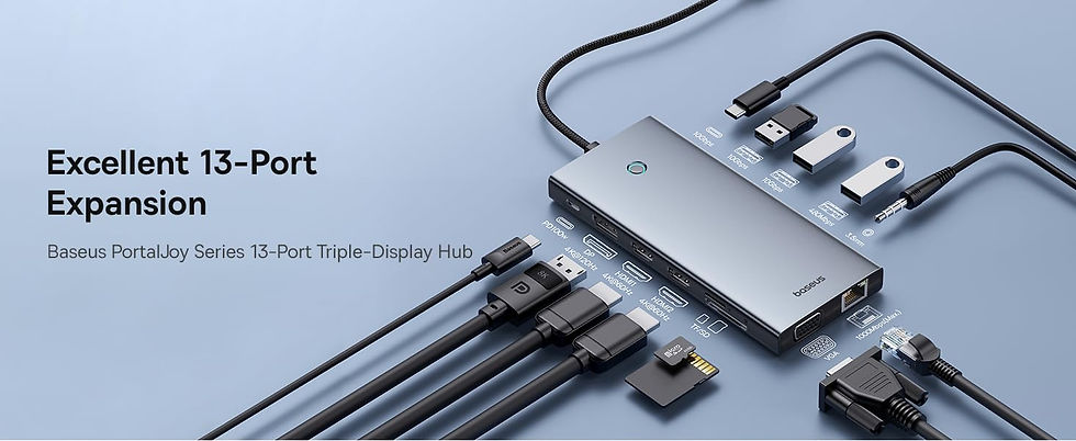 תמונה ממוזערת: Baseus PortalJoy Series 13-Port
