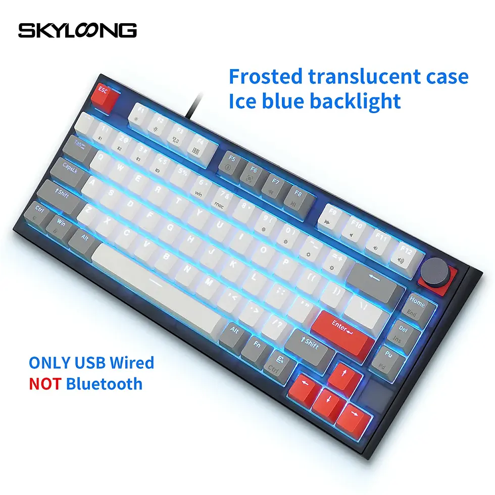 תמונה ממוזערת: SKYLOONG GK75 Double Shot - GreyWhite (Optical)