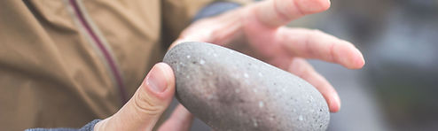 Holding a stone
