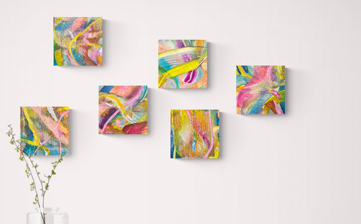 Little paintings artist Si Bollé sold