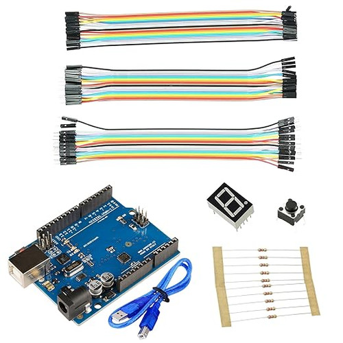 1 Digit 7 Segment Counter Using Push Button | Aerolab