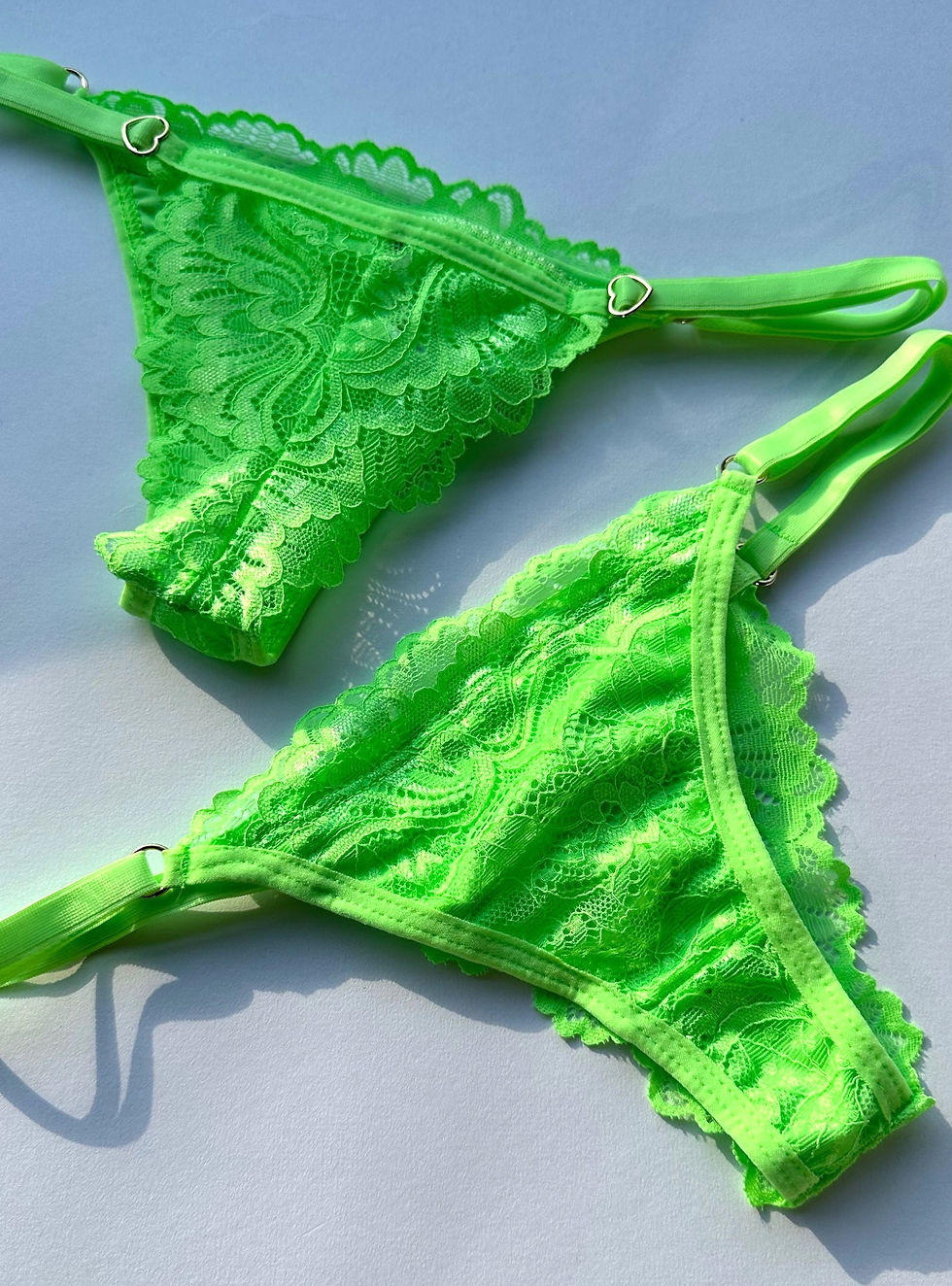 Miniatura: Conjunto lingerie Tamy verde neon