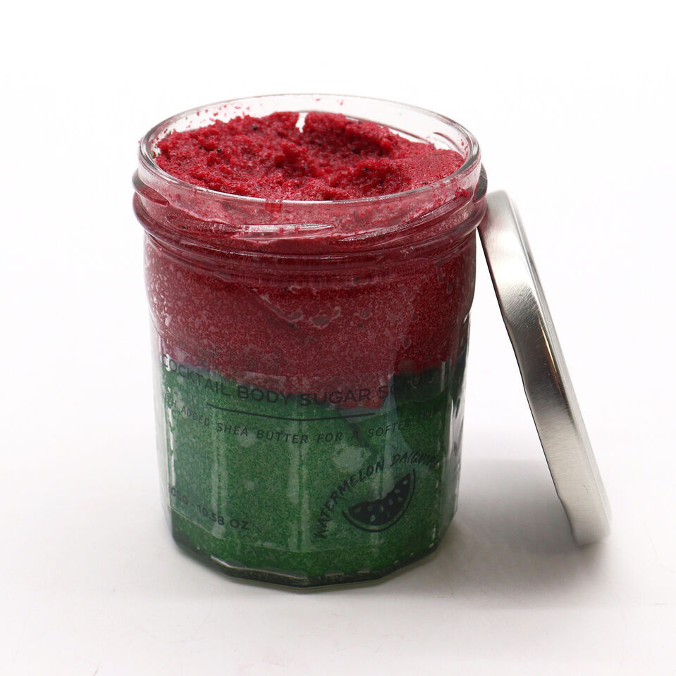 Thumbnail: Handmade Fragranced Cocktail Body Sugar Scrub - Watermelon Daquiri 300g
