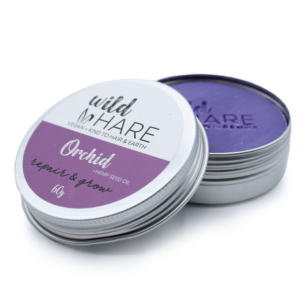 Thumbnail: Homemade Wild Hare Solid Shampoo 60g Orchid Repair And Growth With Hemp Seed Oil