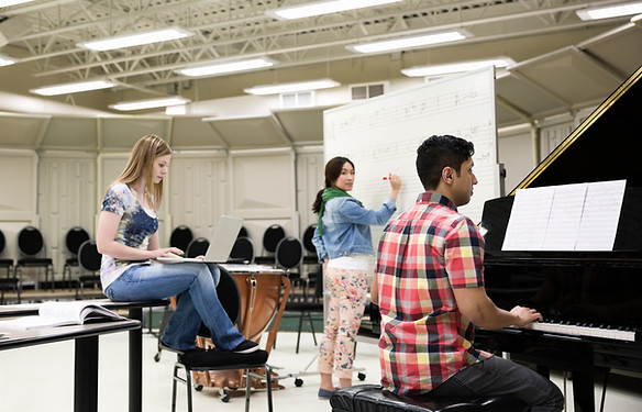 Students in Music Room