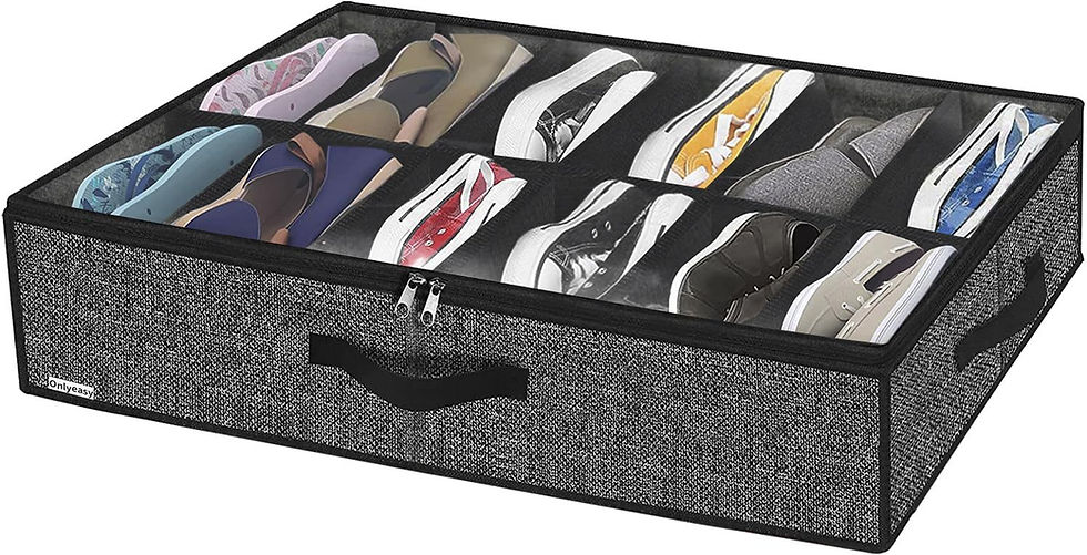 Thumbnail: 1 piece Under Bed Shoe Storage Organizer (Foldable – 12 to 16 Pairs)