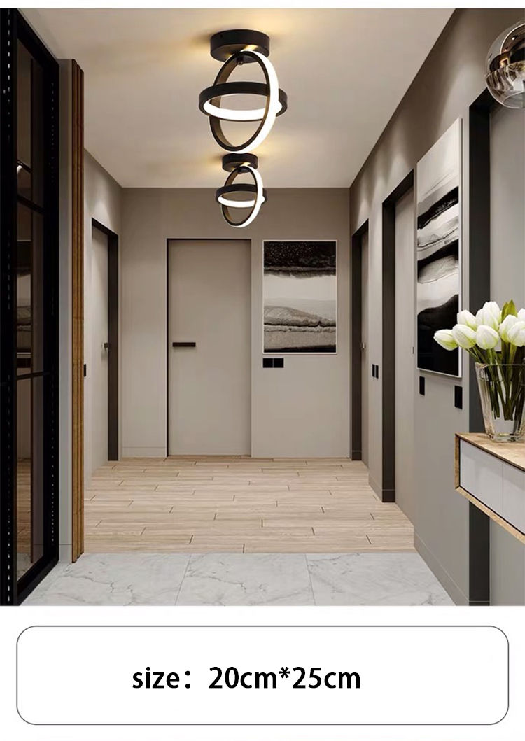 Thumbnail: Modern LED Ceiling Light 2 Rings 