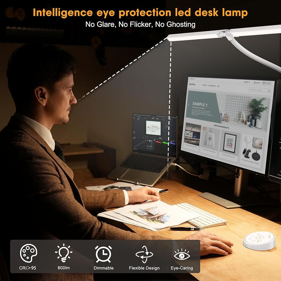Thumbnail: Double-Head LED Desk Lamp