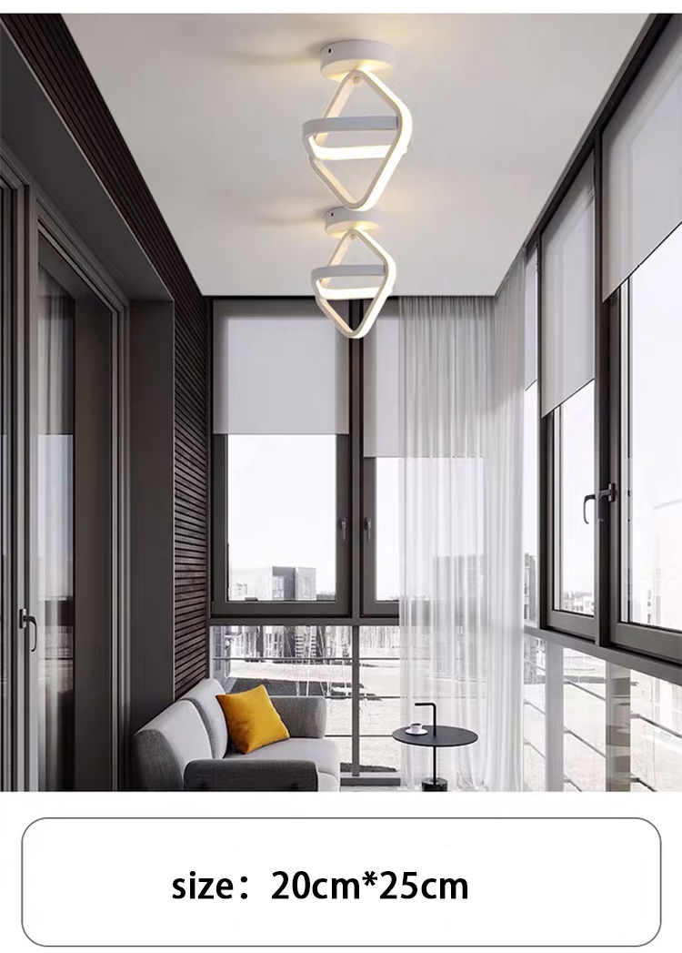Thumbnail: Modern LED Ceiling Light 2 Rings 