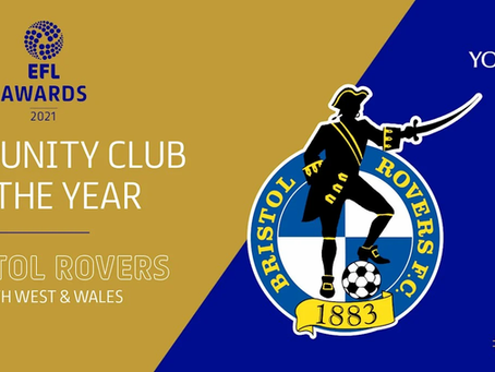 Bristol Rovers Community Trust and Alex Rodman Win EFL Community Awards