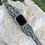 Thumbnail: Leather Watch Band, King Croco embossed print, Turquoise
