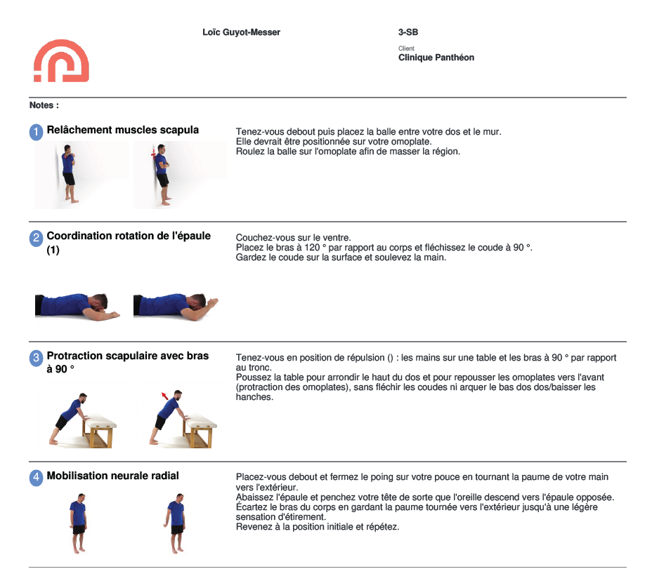 Exercices stabilisation épaule et mobilité neurale au squat