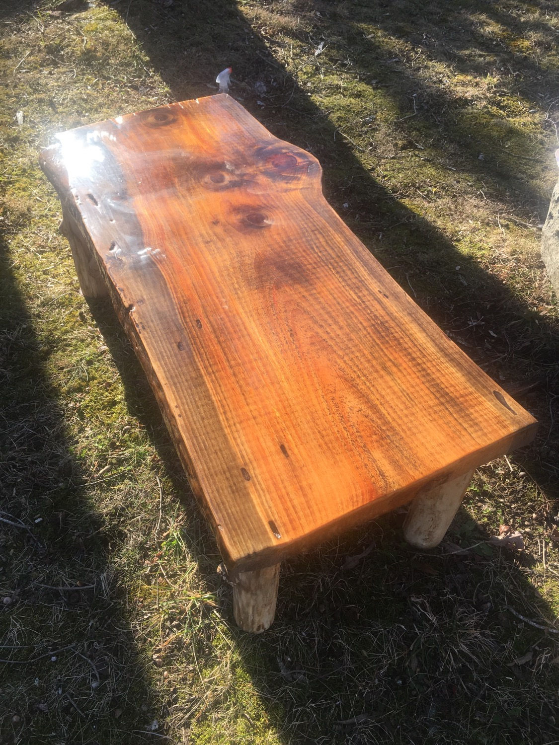 Leatherwood Designs: Live edge wood coffee table