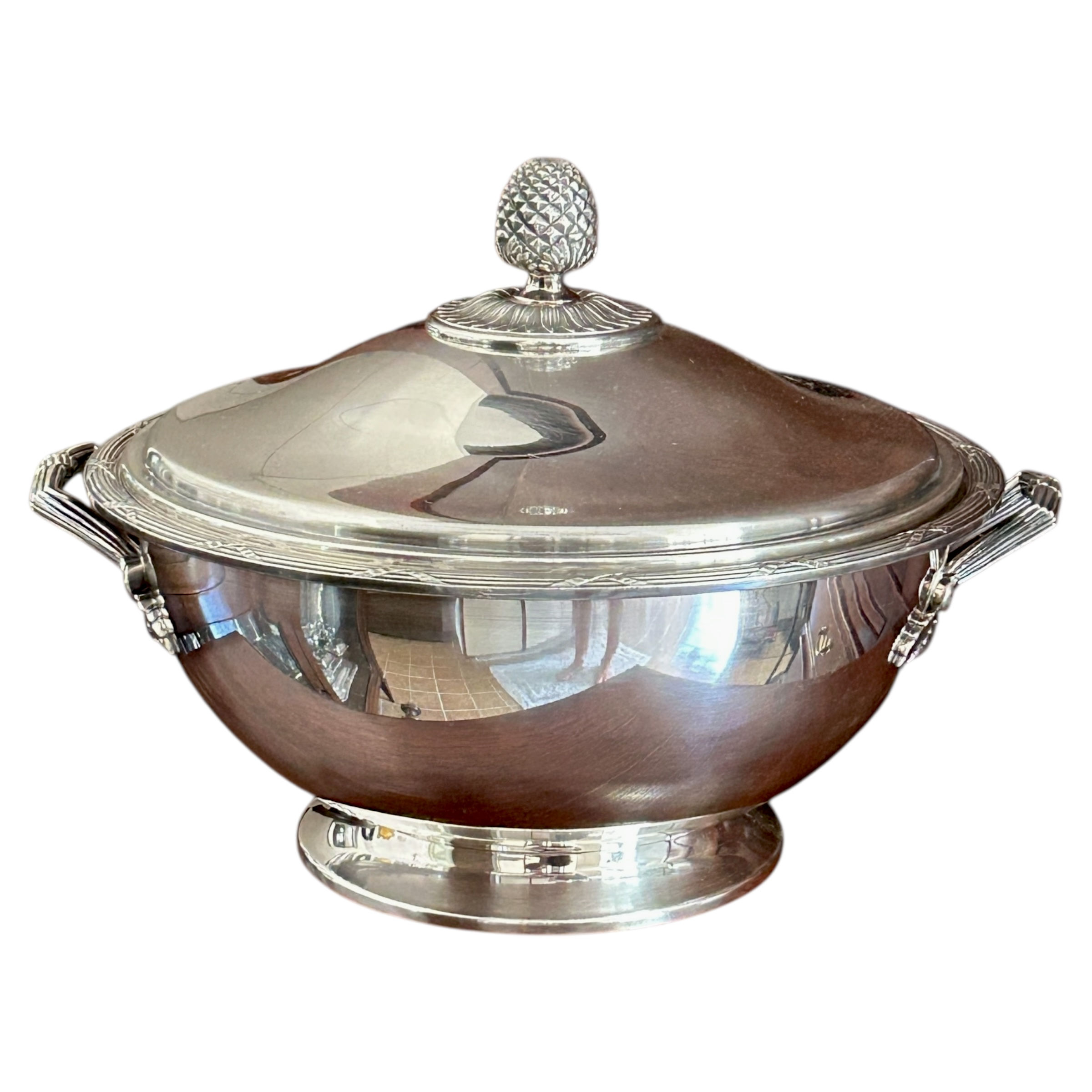 Sopeira em prata francêsa Christofle Rubans