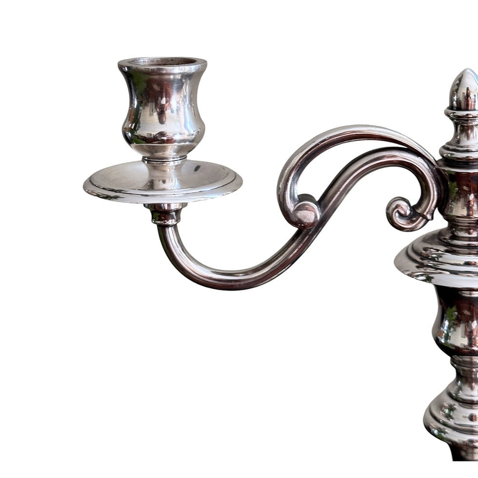 Miniatura: Par de Candelabros Franceses Christofle, modelo Albi