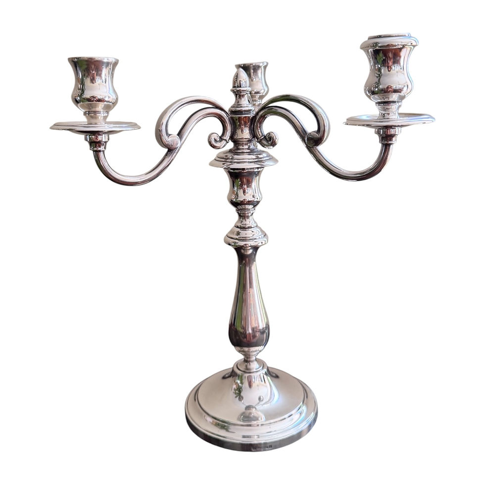 Par de Candelabros Franceses Christofle, modelo Albi