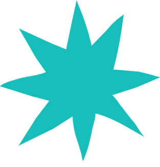 Brand graphic for Emmelie Coulson Design - blue star