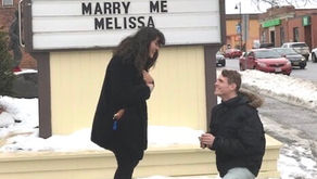 She said Yes! at the Gravenhurst Opera House; Sweet marriage proposal in Gravenhurst 