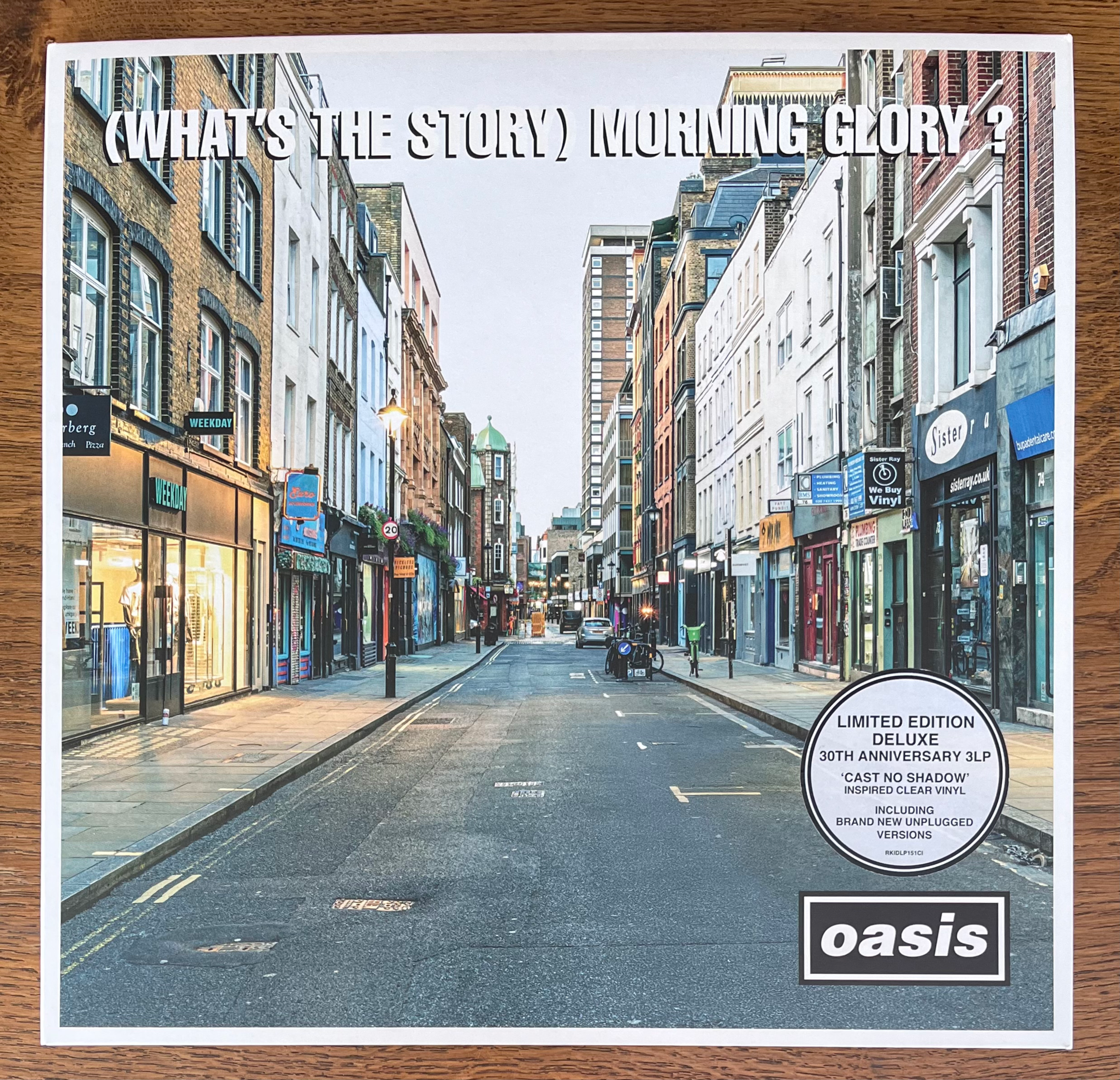 OASIS - (What's The Story) Morning Glory? Ltd Ed. 3LP Cast No Shadow Clear Vinyl