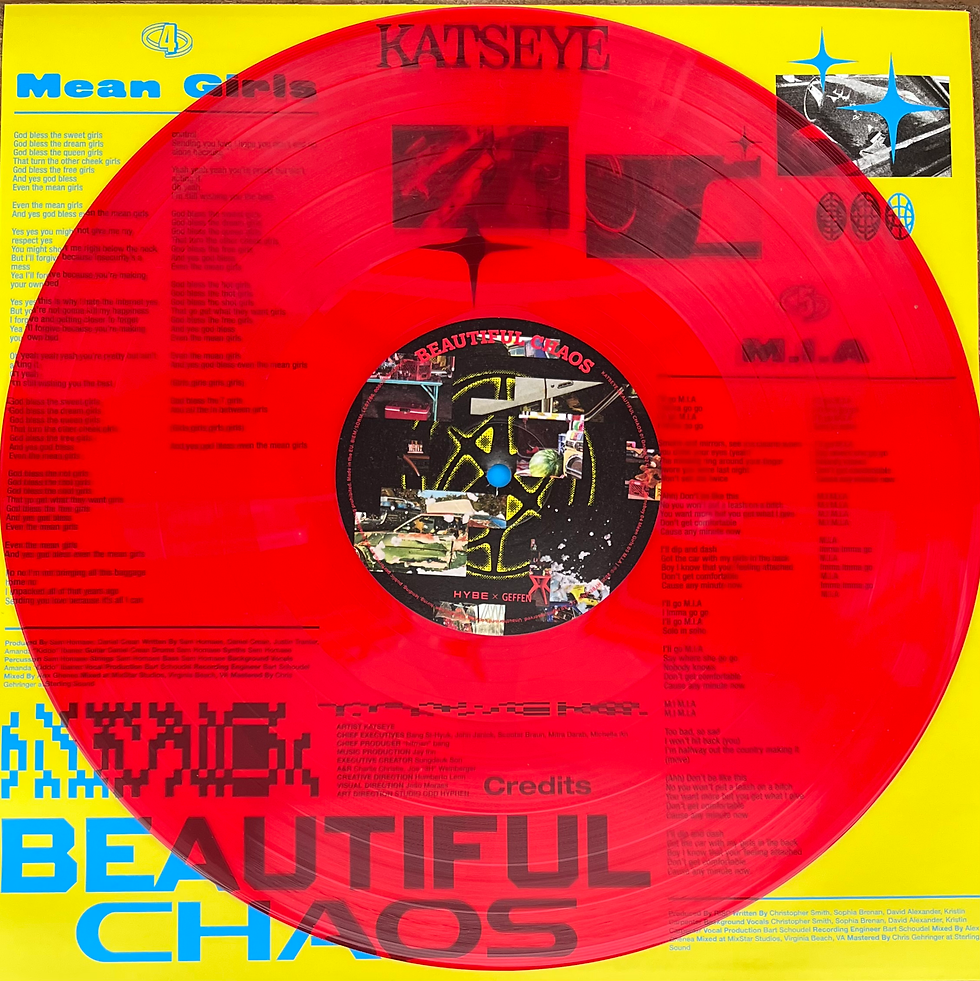 Thumbnail: KATSEYE - Beautiful Chaos (12" EP Single-Sided Etched Red Vinyl)