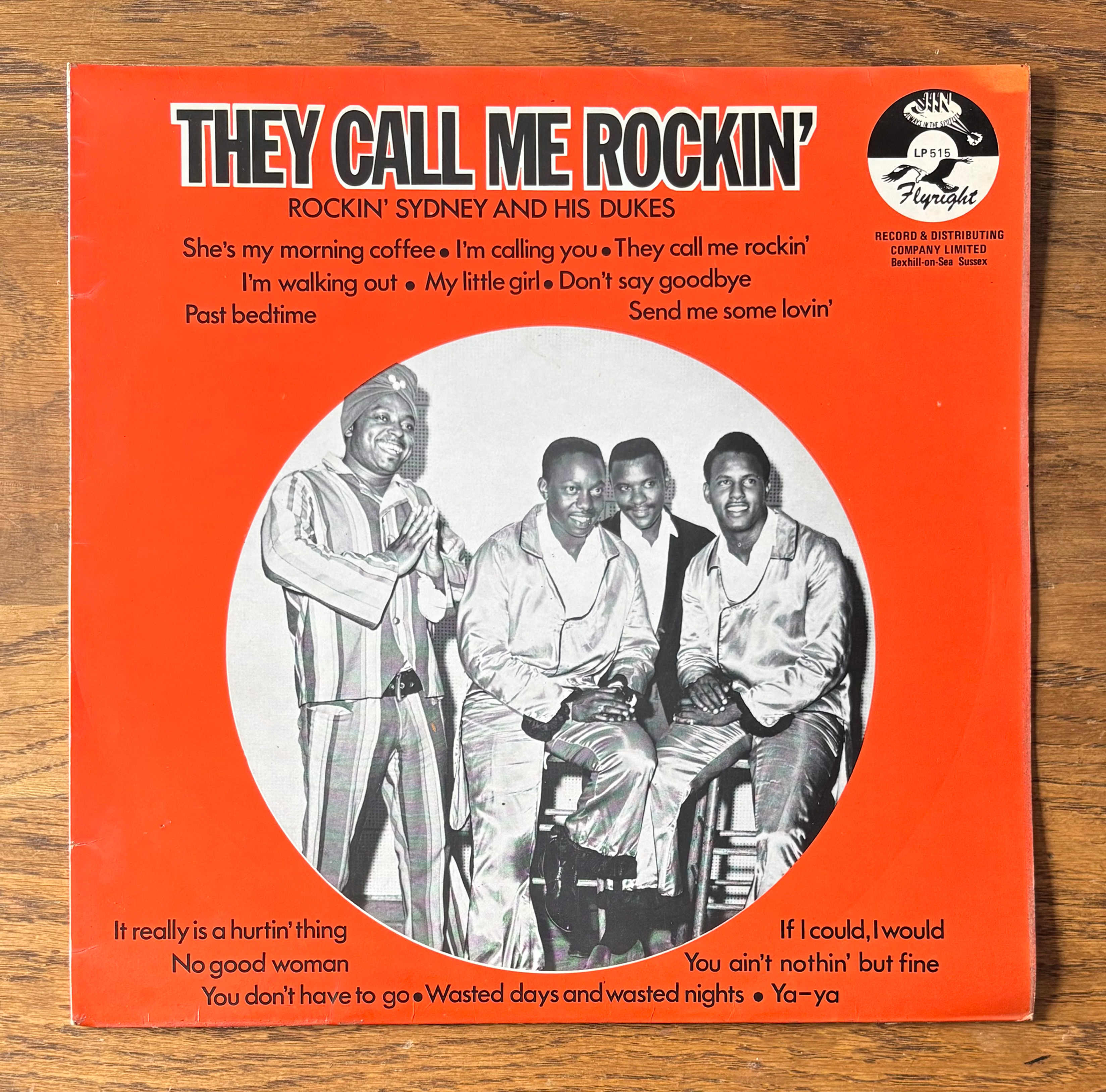 ROCKIN' SYDNEY AND HIS DUKES - They Call Me Rockin' (1LP Mono Black Vinyl)