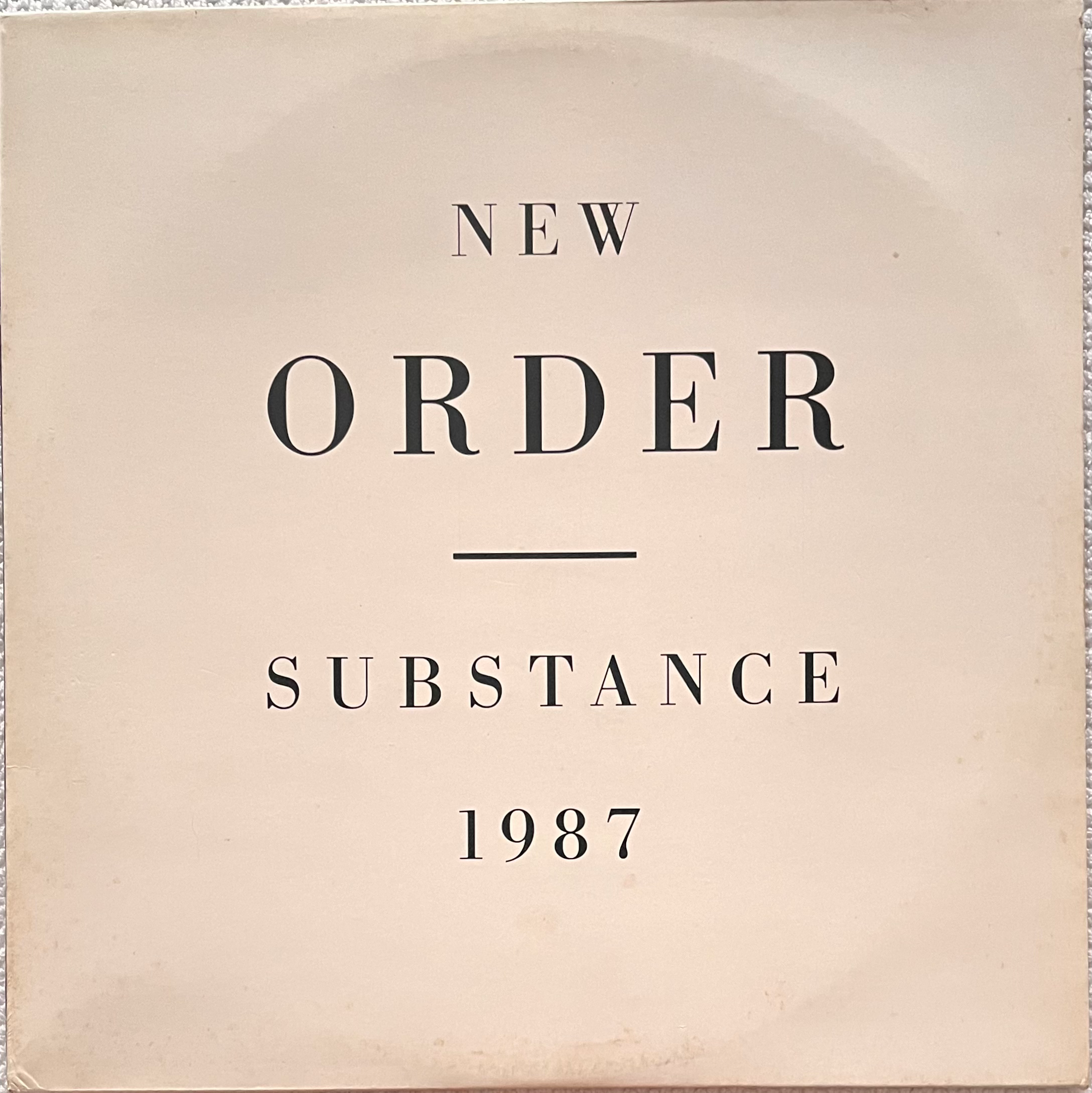 NEW ORDER - Substance