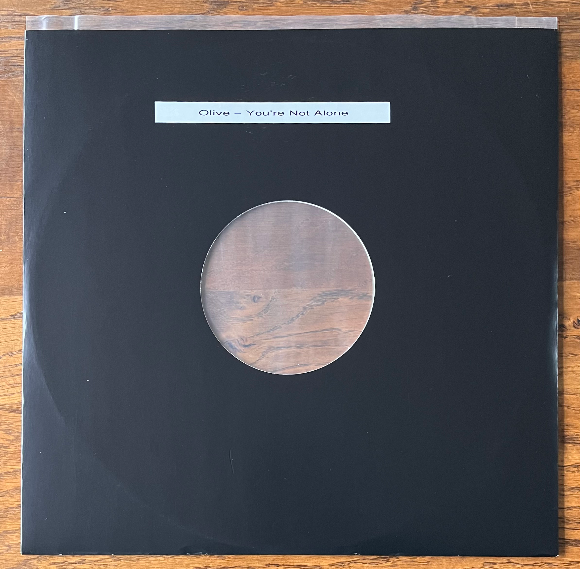 OLIVE V RONI SIZE - You're Not Alone (Roni Size Mix) 12" Single White Label