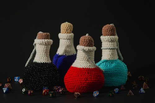 Elixir of Fortune: Potion Bottle Dice Bag Reroll Crafts