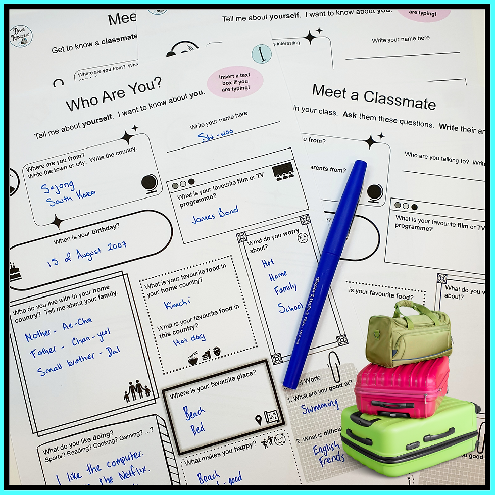 Thumbnail: Worksheets for the International - EL - Student in your MAINSTREAM class