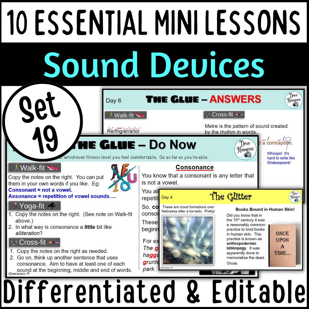 Essential Mini Lessons - Set 19 - Sound Devices