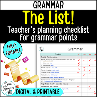 Explicit teaching - link to planning for grammar lessons
