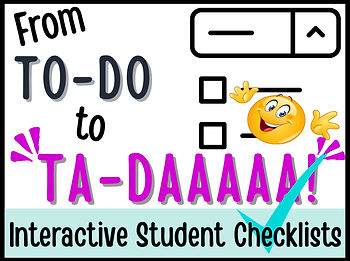 Interactive student checklists