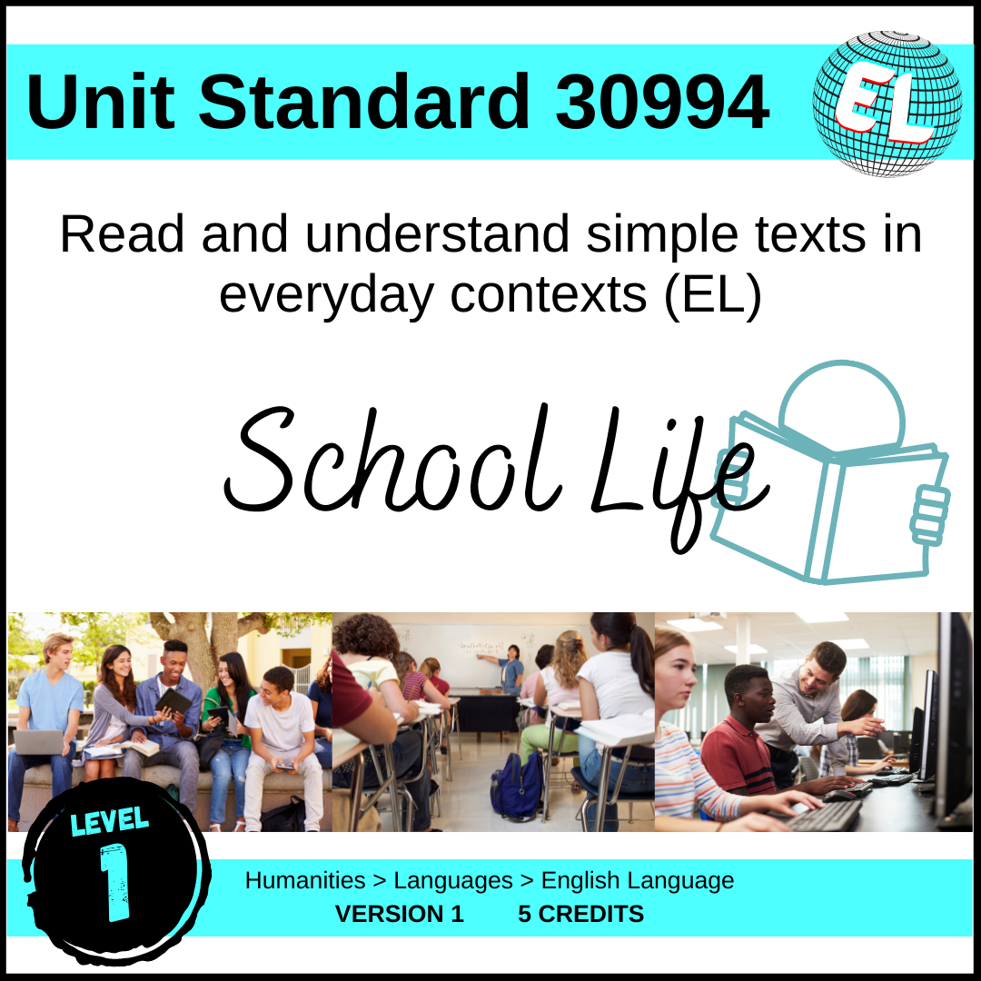 US30994 Read Simple Texts (EL - Level 1) - School Life
