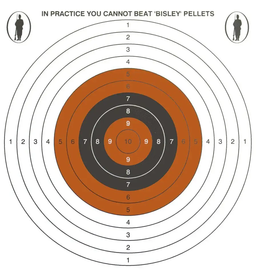 Bisley 17cm Single Target Economy Card Grade 2 Pack of 100
