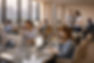Group of people working in an open space office