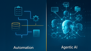 Conceptual illustration representing agentic AI and autonomous systems