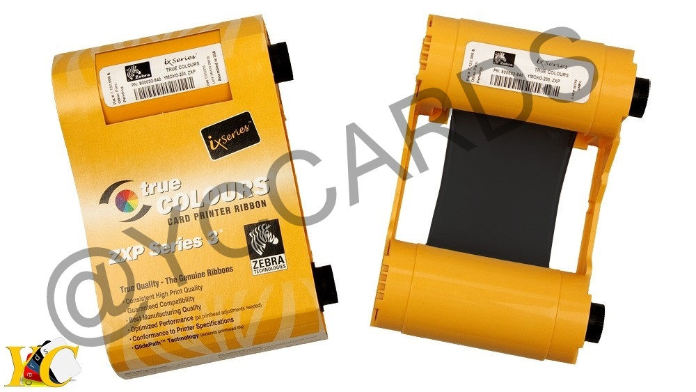 800033-301 - Ribbon Black Zebra ZXP3
