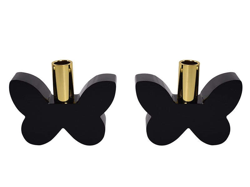 Thumbnail: Beautiful Butterfly Candlestick Holders set of 2